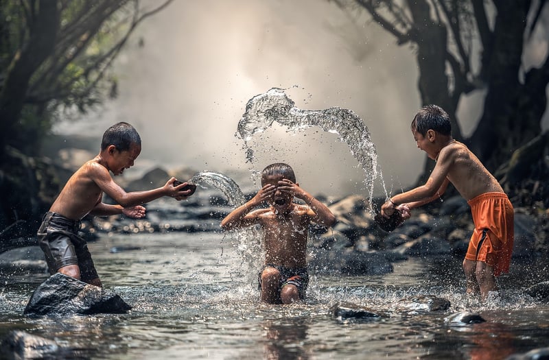 Children playing